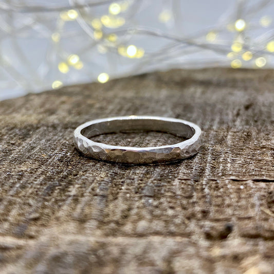 Hammered Stacking Ring