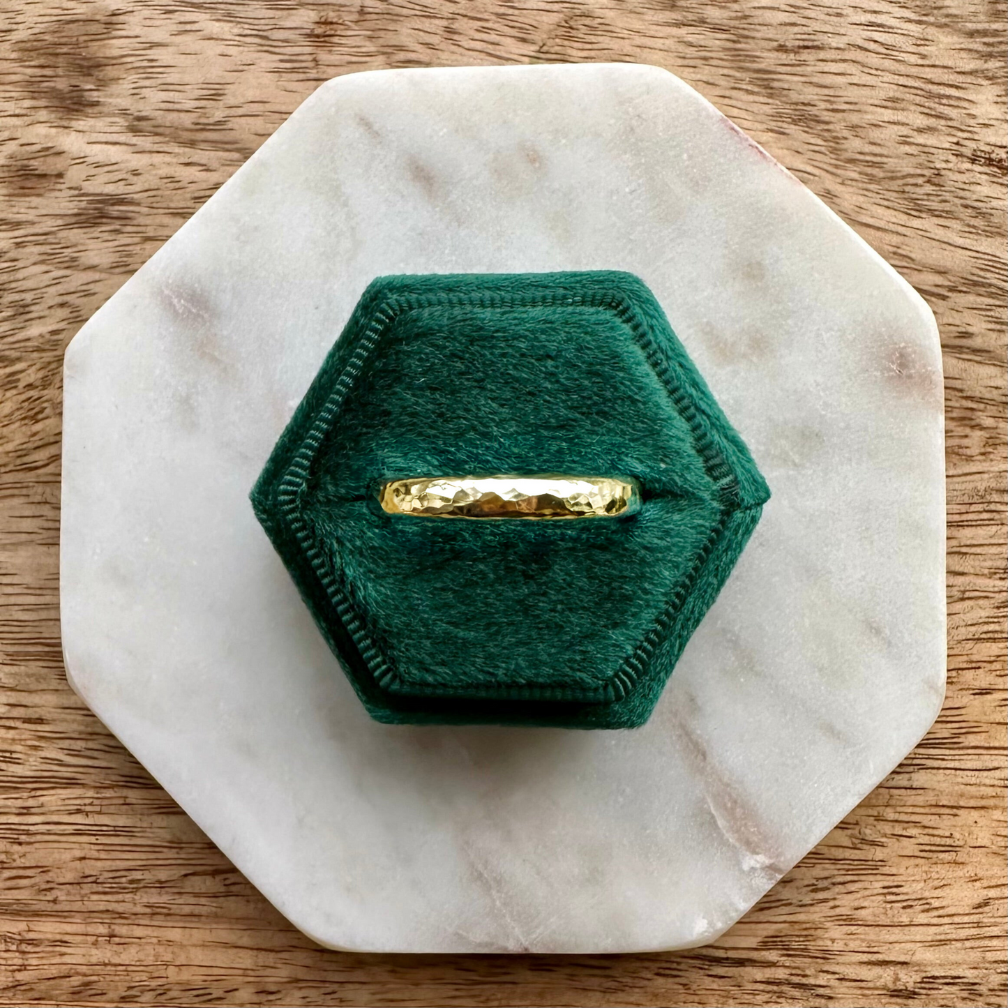 Chunky Hammered Thumb Ring