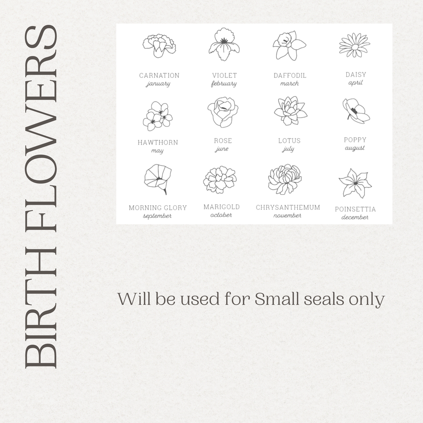 Wax Seal - Birth Flower Edition