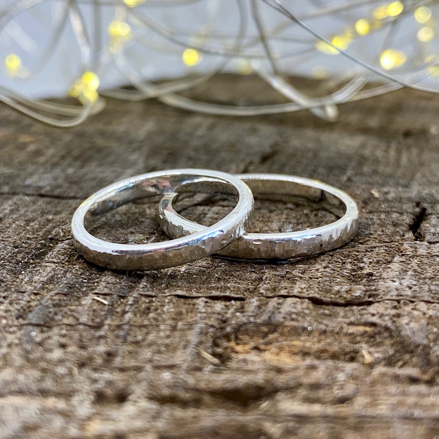 Bark Textured Stacking Ring
