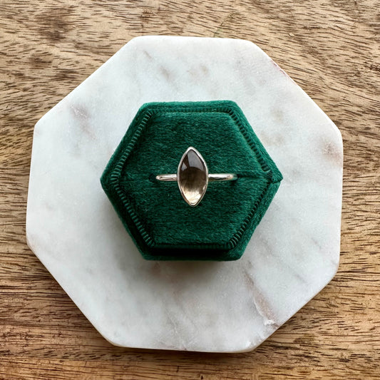 Smokey Quartz Marquise Ring