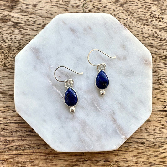 Lapis Lazuli Droplet Earrings
