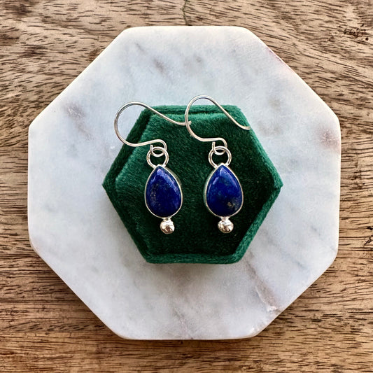 Lapis Lazuli Droplet Earrings