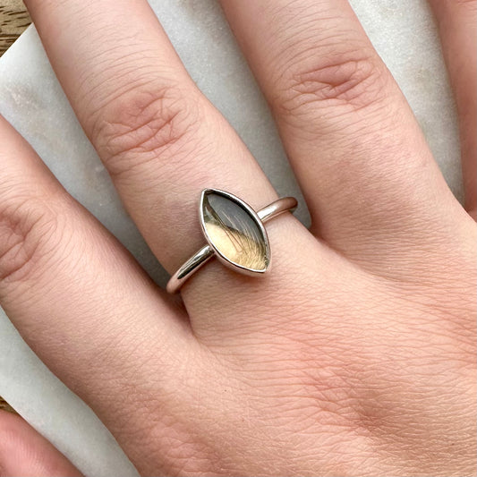 Smokey Quartz Marquise Ring