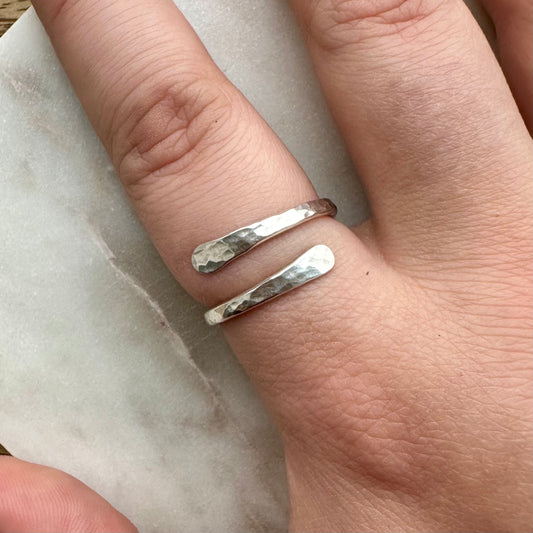 Hammered Wrap Ring