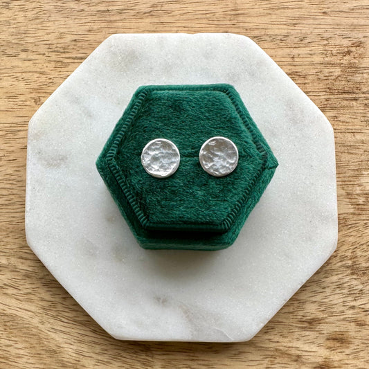 Full Moon Stud Earrings