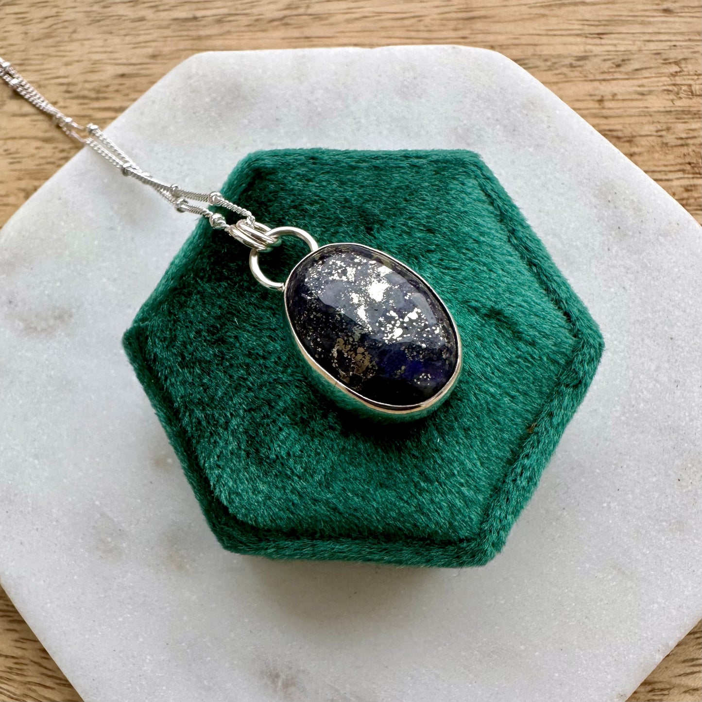 Lapis Lazuli Moon Necklace