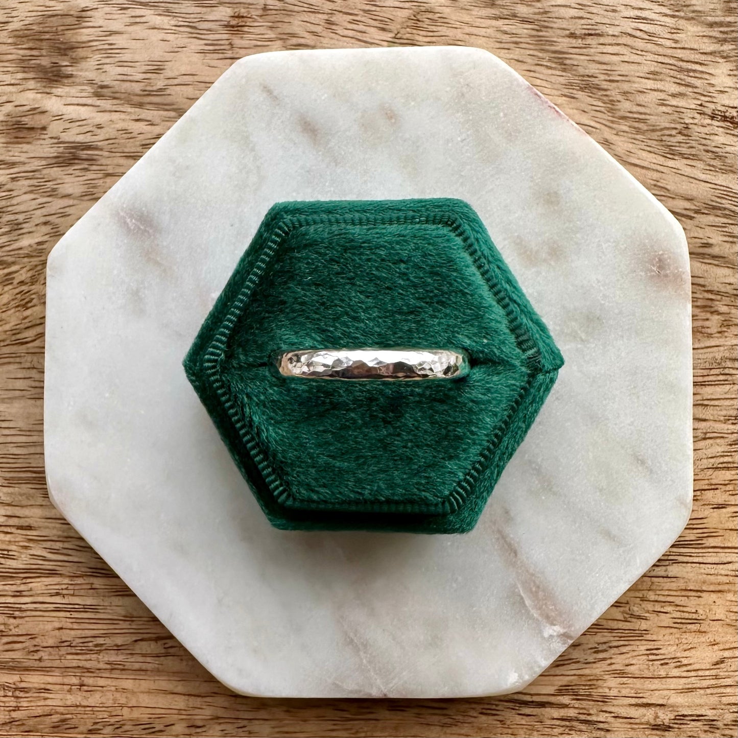 Chunky Hammered Thumb Ring