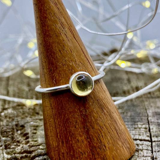 Citrine Dainty Ring