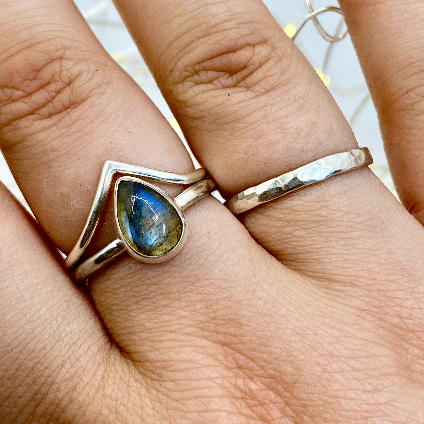 Hammered Stacking Ring