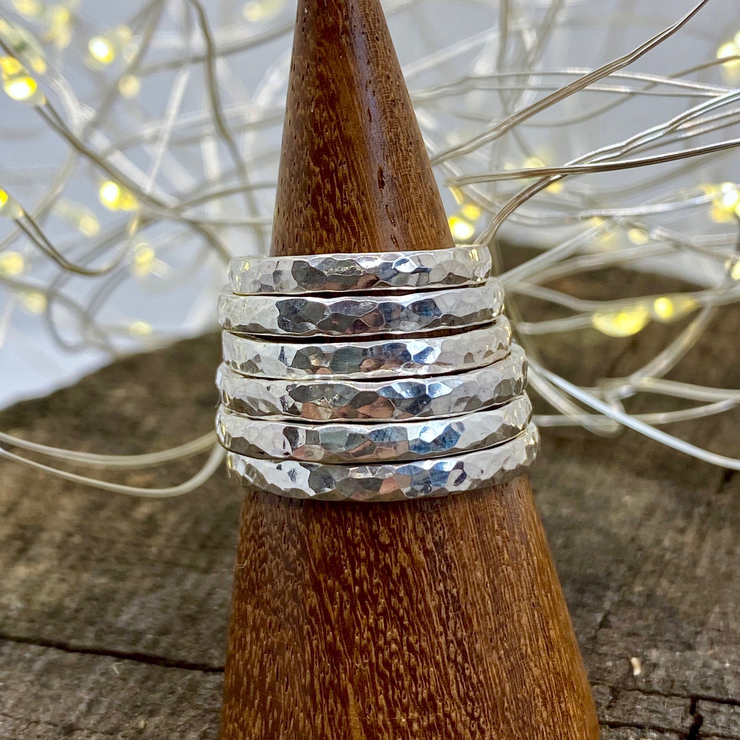 Hammered Stacking Ring