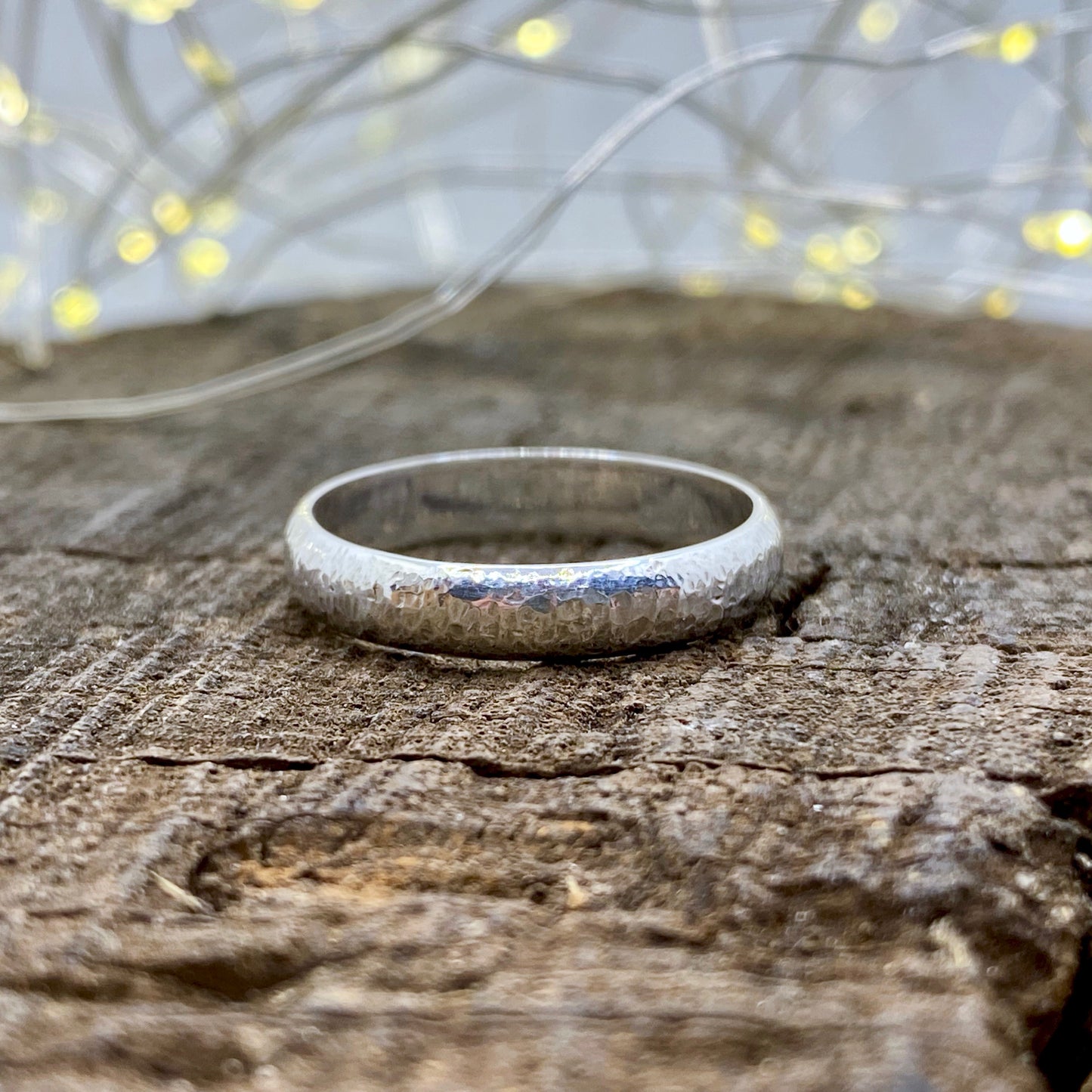 Bark Textured Thumb Ring