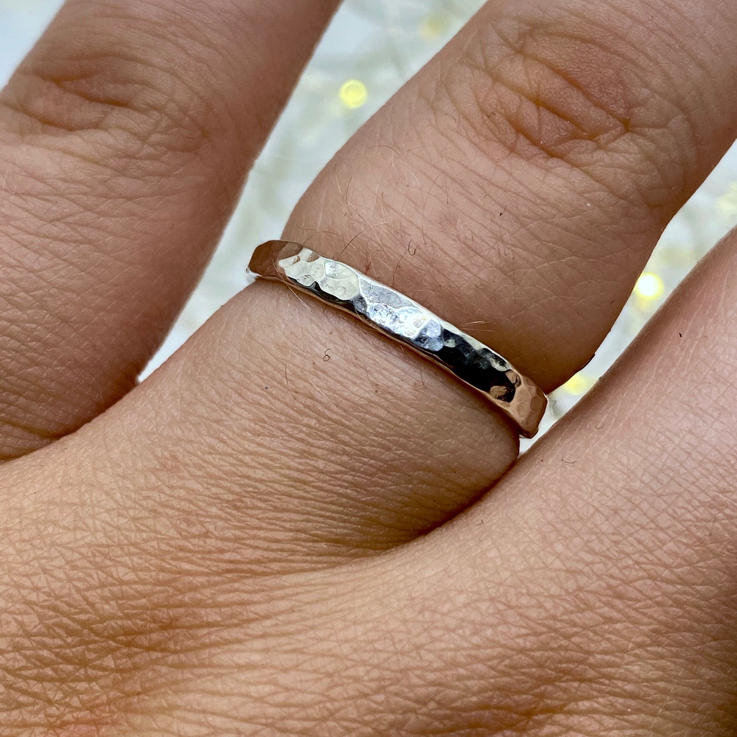 Hammered Stacking Ring