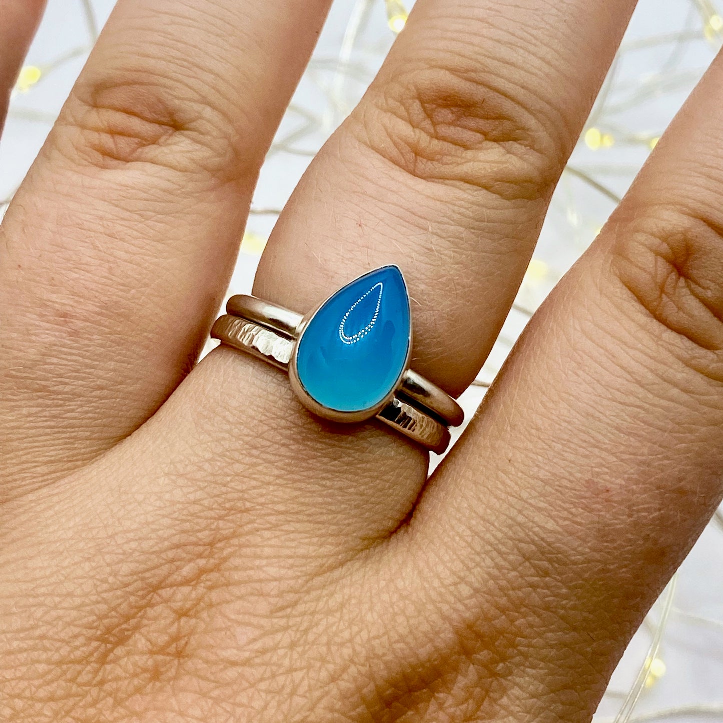 Bark Textured Stacking Ring