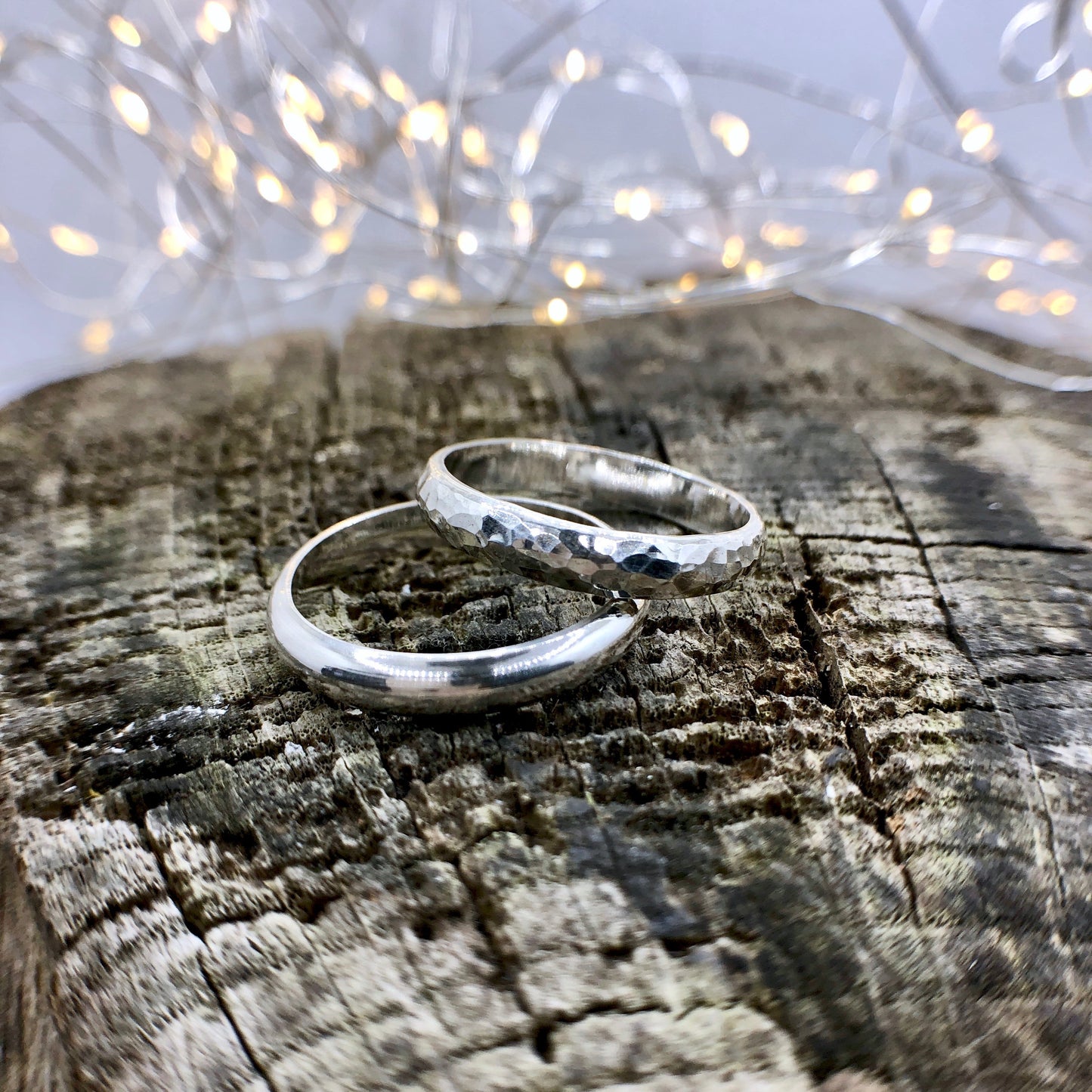 Chunky Hammered Thumb Ring