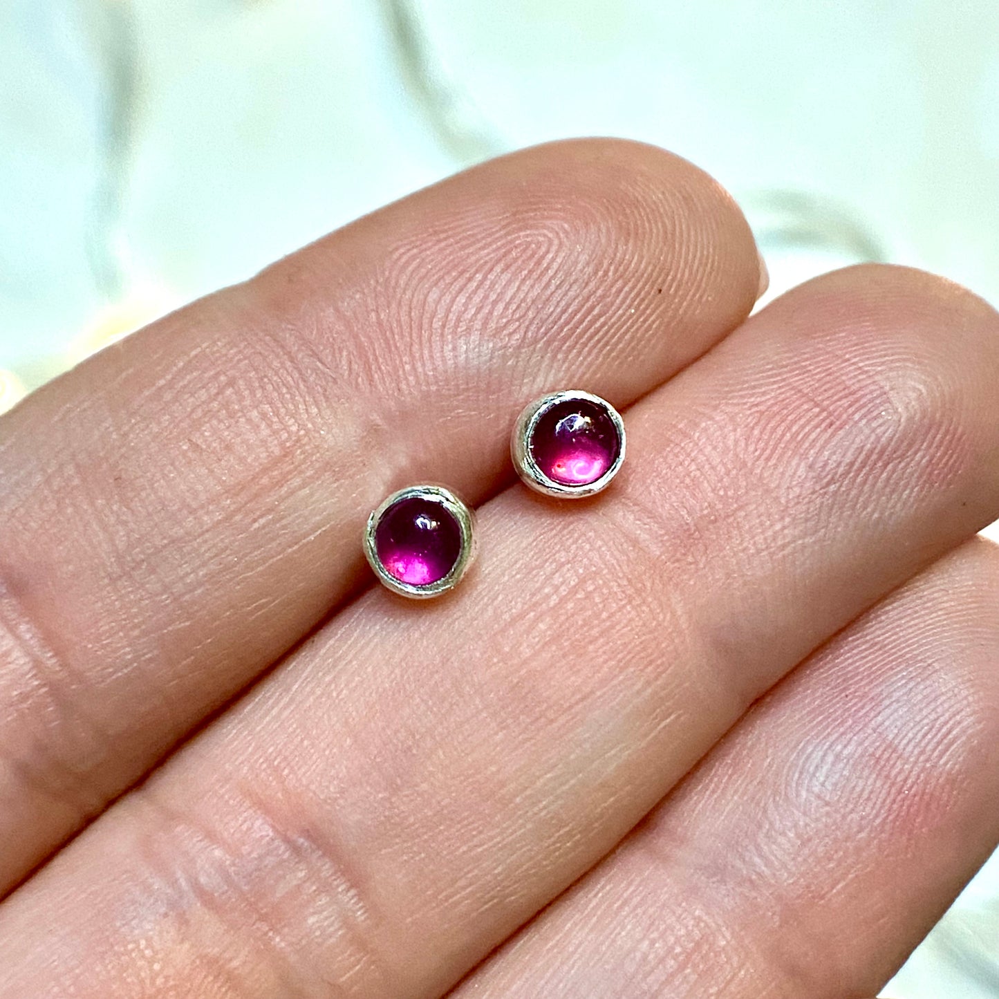 Ruby Stud Earrings
