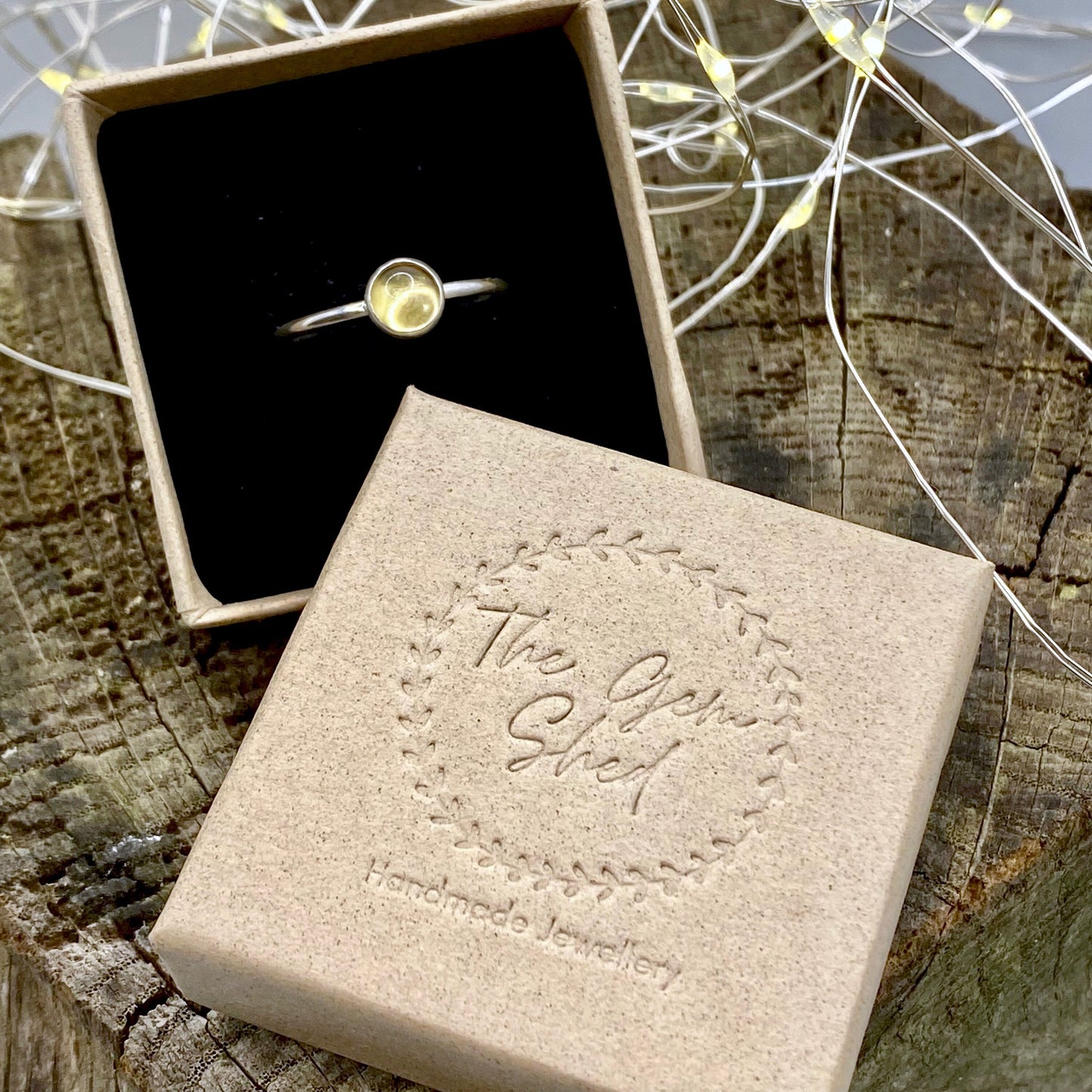Citrine Dainty Ring