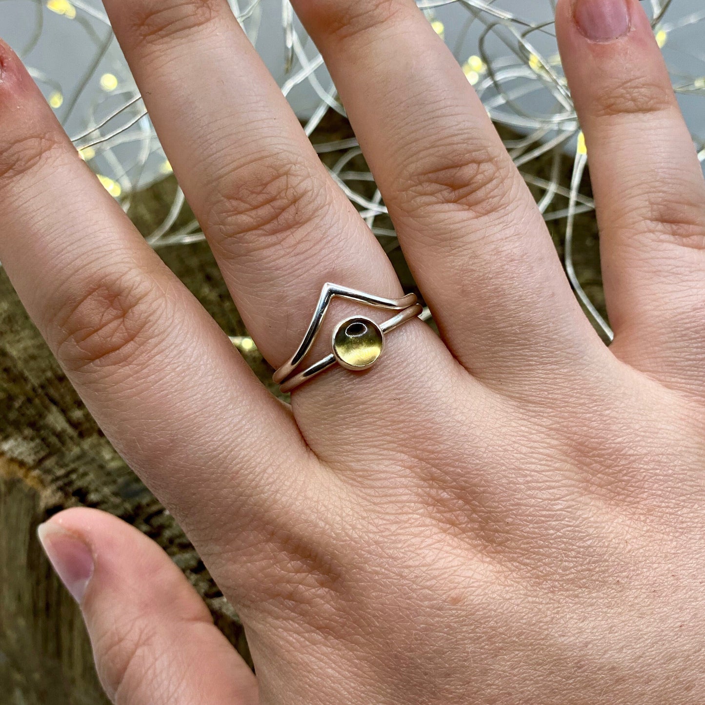 Citrine Dainty Ring