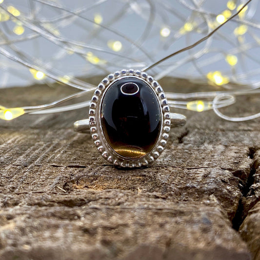 Smokey Quartz Statement Ring