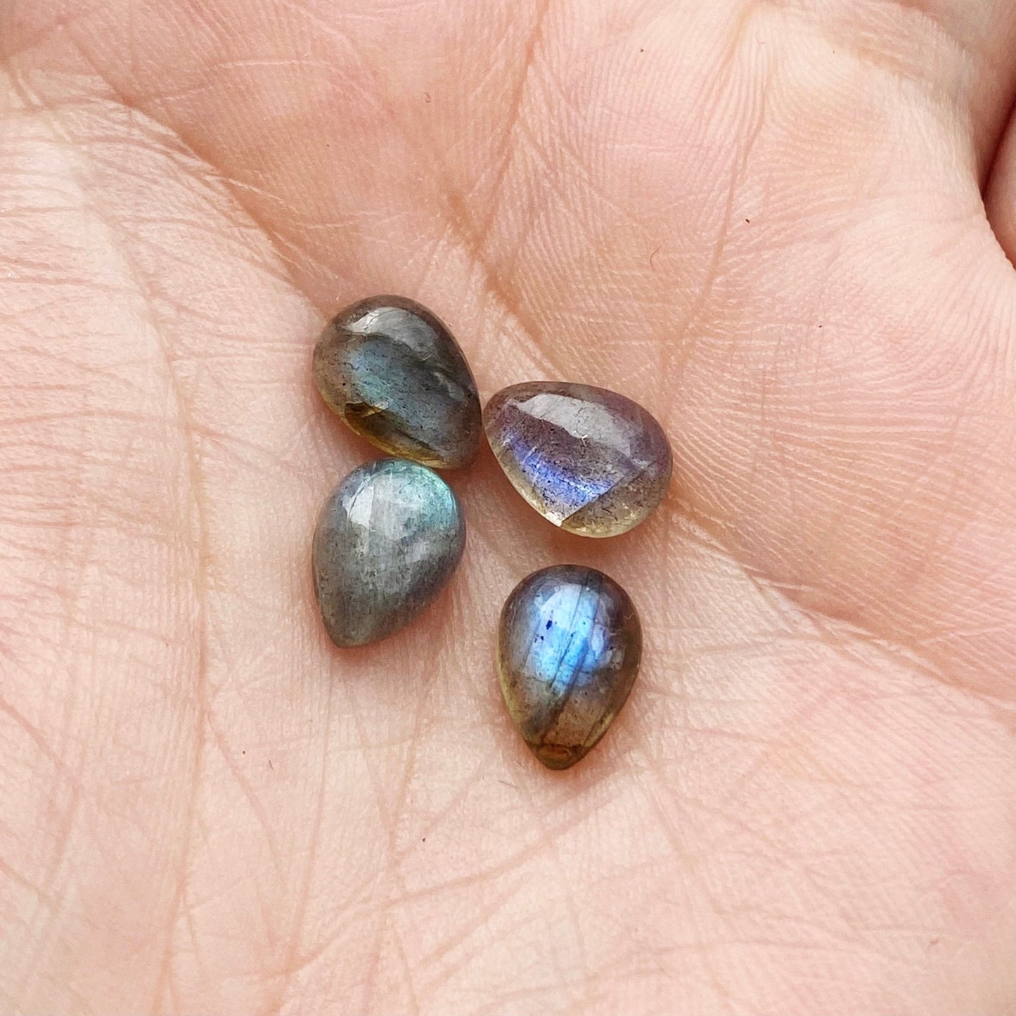 Labradorite Teardrop Ring