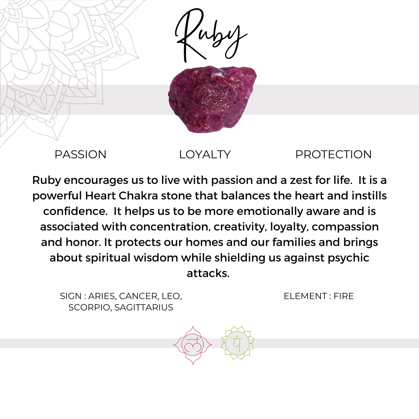 Ruby Stud Earrings