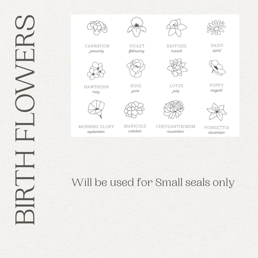Wax Seal - Birth Flower Edition