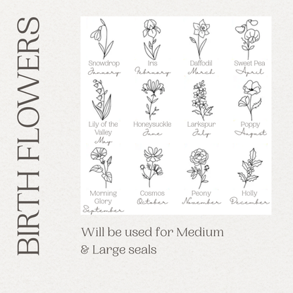 Wax Seal - Birth Flower Edition