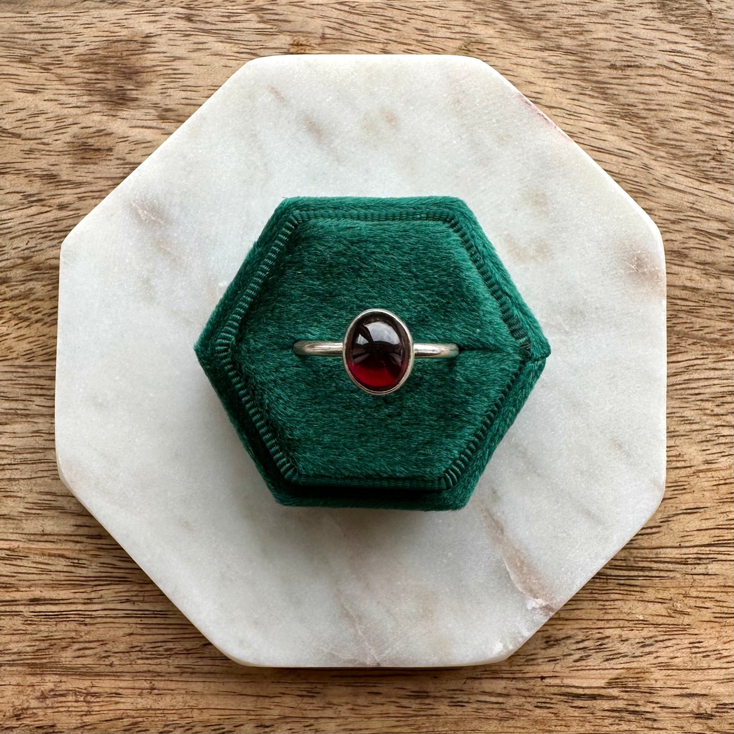 Garnet Oval Ring