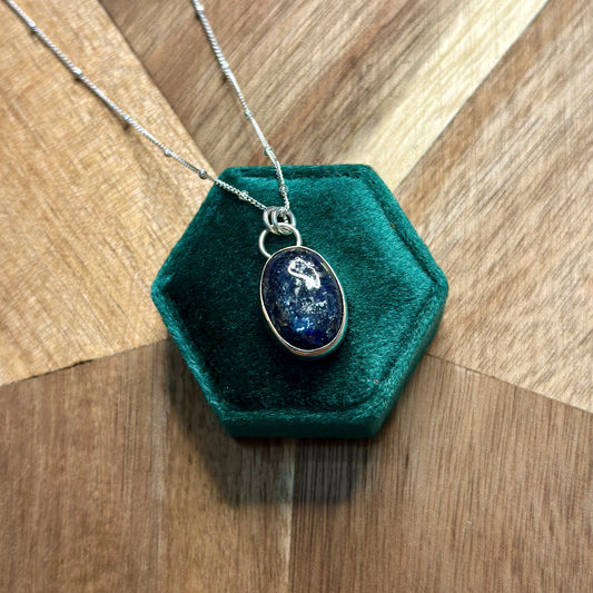 Lapis Lazuli Moon Necklace