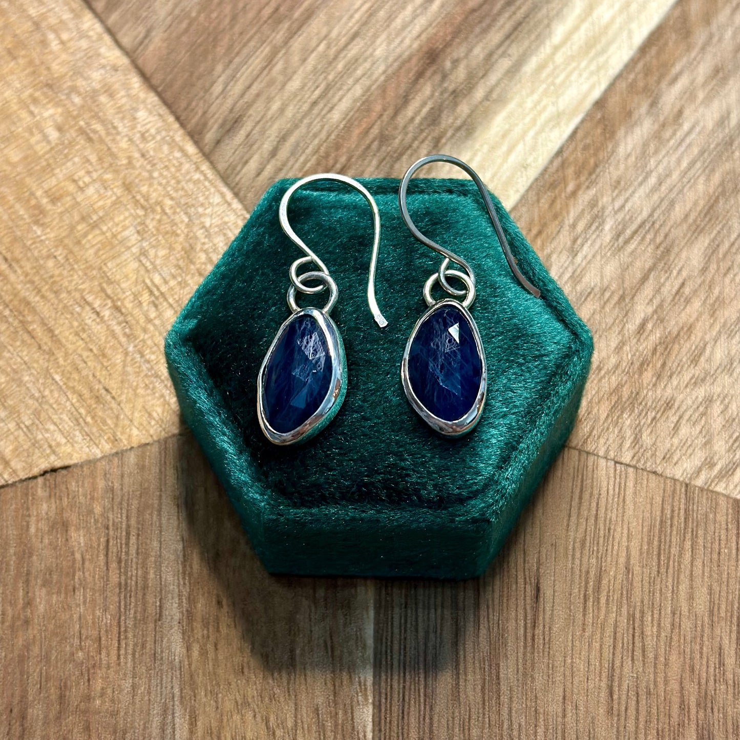 Sapphire Drop Earrings