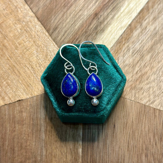 Lapis Lazuli Droplet Earrings