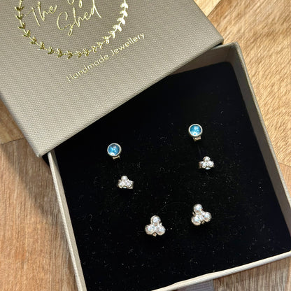 London Blue Topaz Earring Set