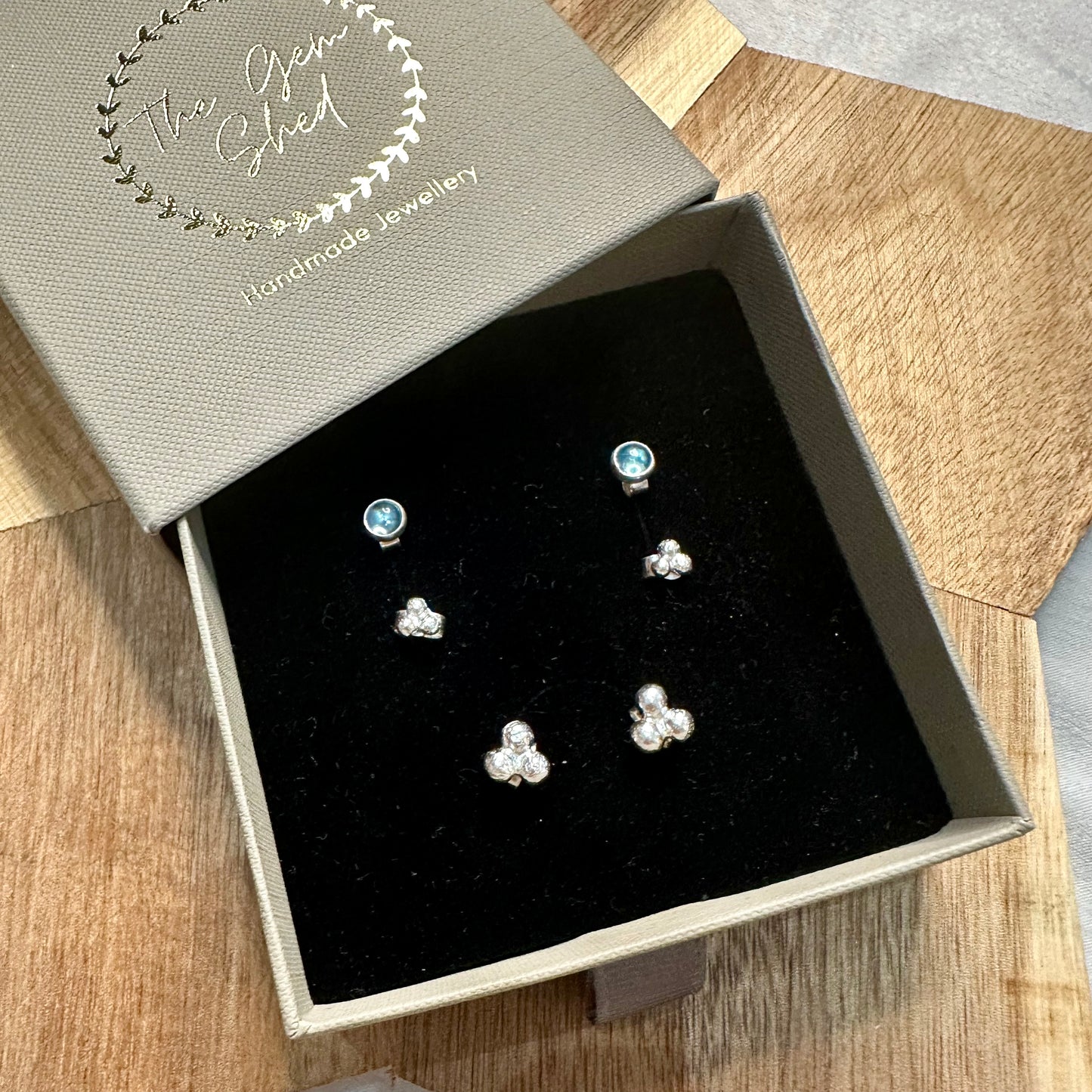 London Blue Topaz Earring Set