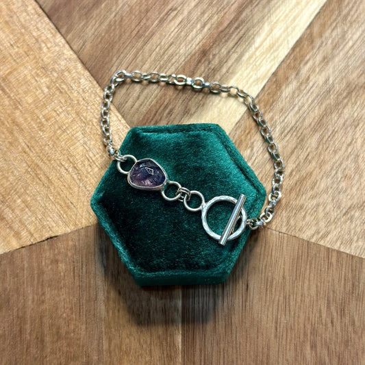 Iolite Toggle Bracelet