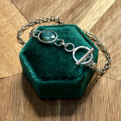 Emerald Toggle Bracelet