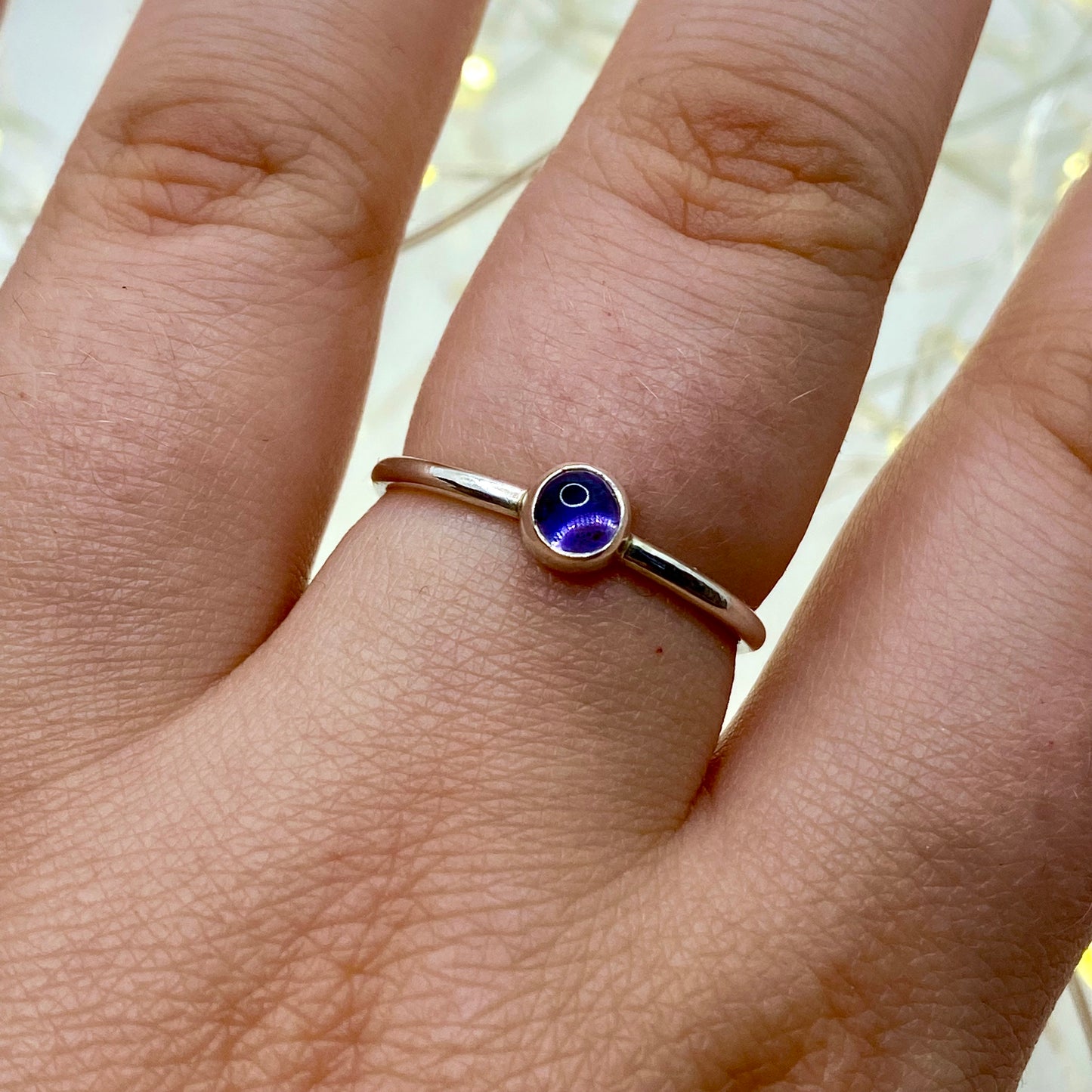 Iolite Dainty Ring