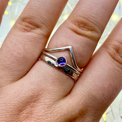 Iolite Dainty Ring