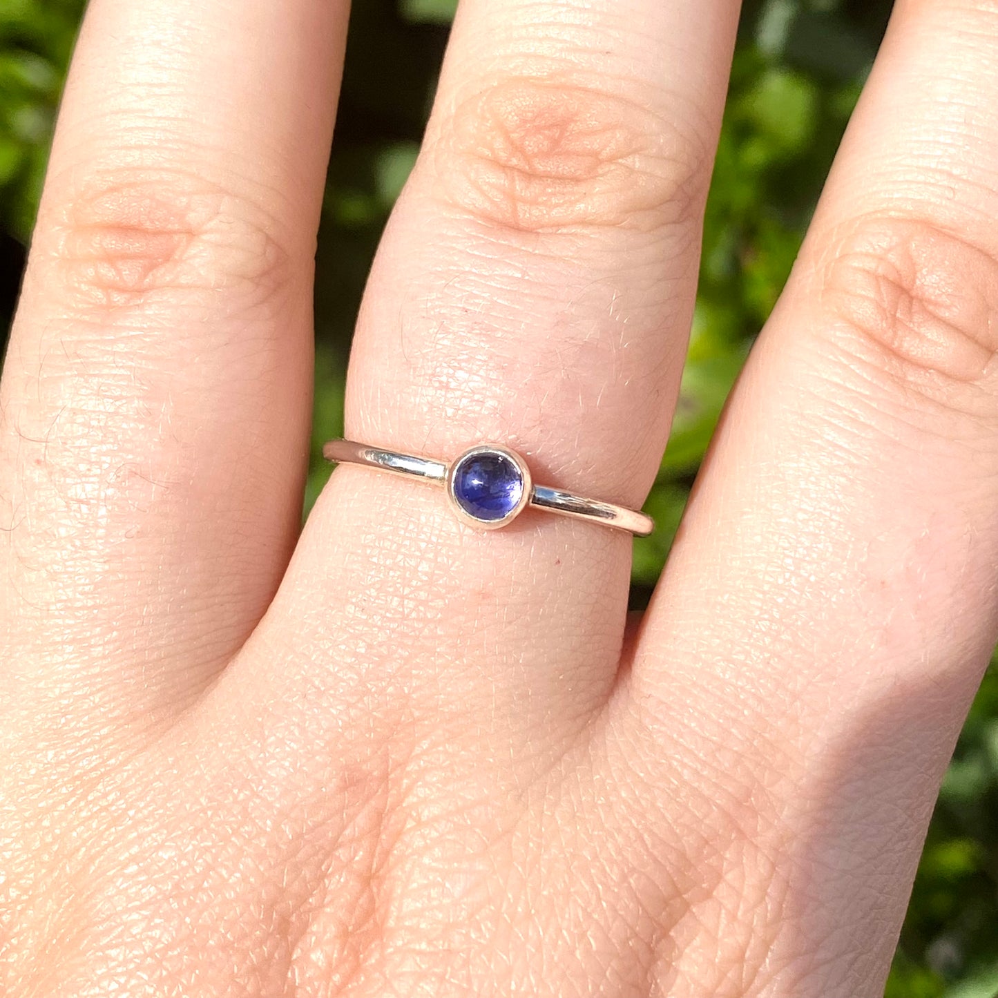 Iolite Dainty Ring